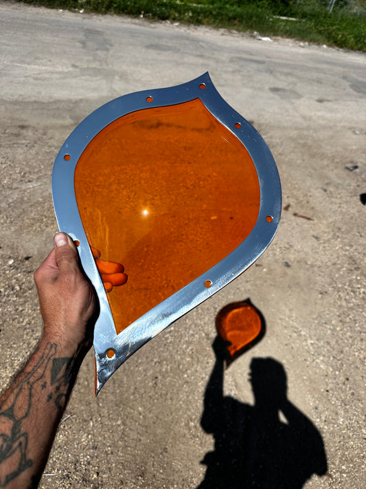 Orange Teardrop Boogie Window